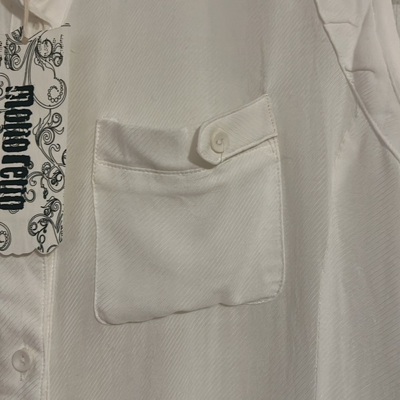 Monoreno Sleeveless Tunic Button Down - Picture 2 of 9